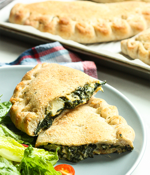 Spinach and Artichoke Calzones
