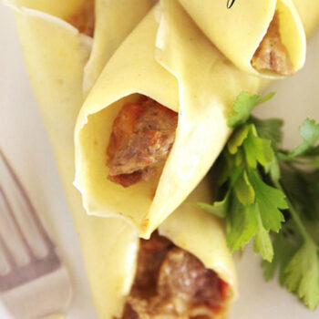 Curried American Lamb Crepes