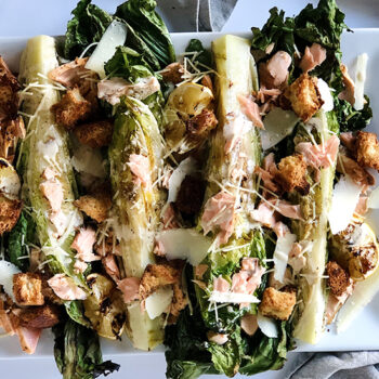 Grilled Salmon Caesar Salad