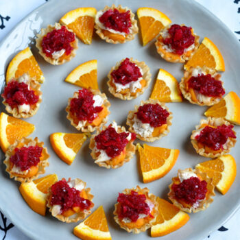 Holiday Sweet Potato Cups with Chicken and Cranberry