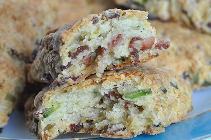 Spring Onion and Bacon Scones