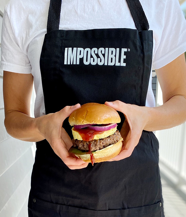 Sweet and Spicy Pineapple Impossible Burger