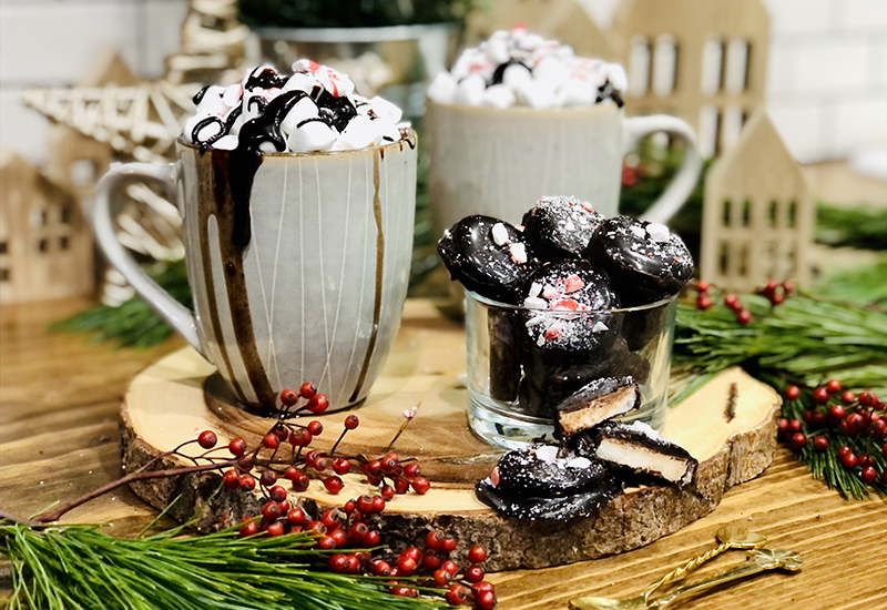 Homemade Peppermint Patties and Peppermint Hot Cocoa