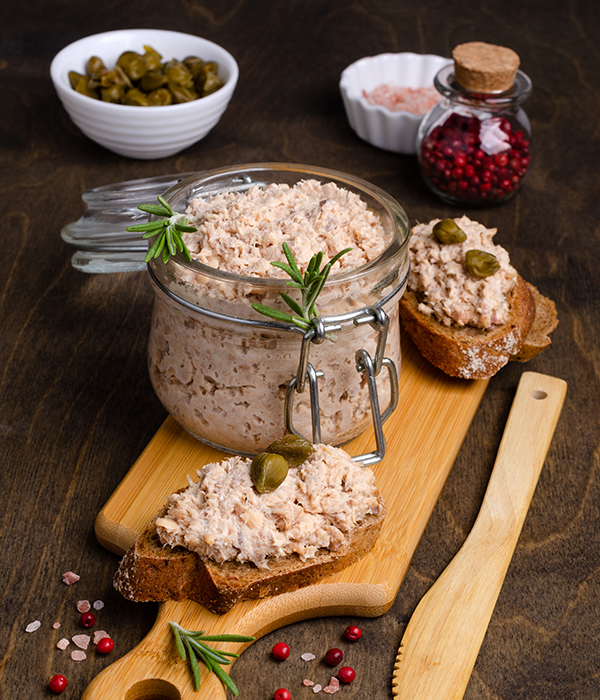Mini Smoked Salmon Spread with Capers