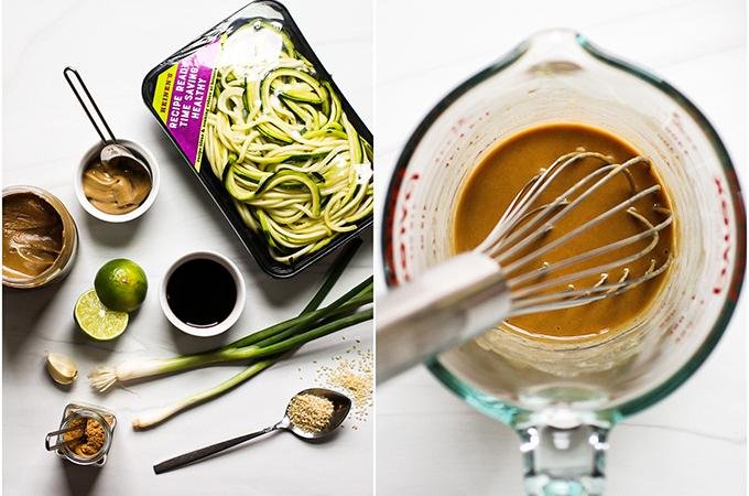 Thai-Style Zucchini Noodles Ingredients