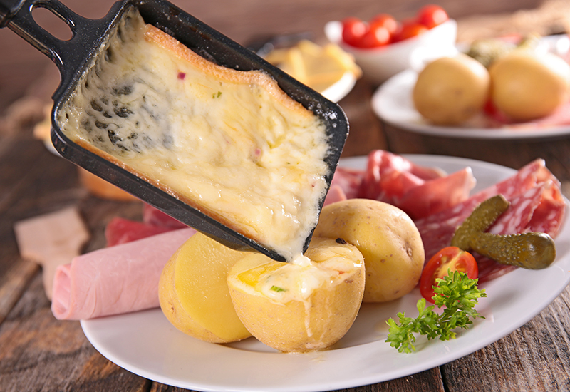 Melted Raclette Cheese At Home
