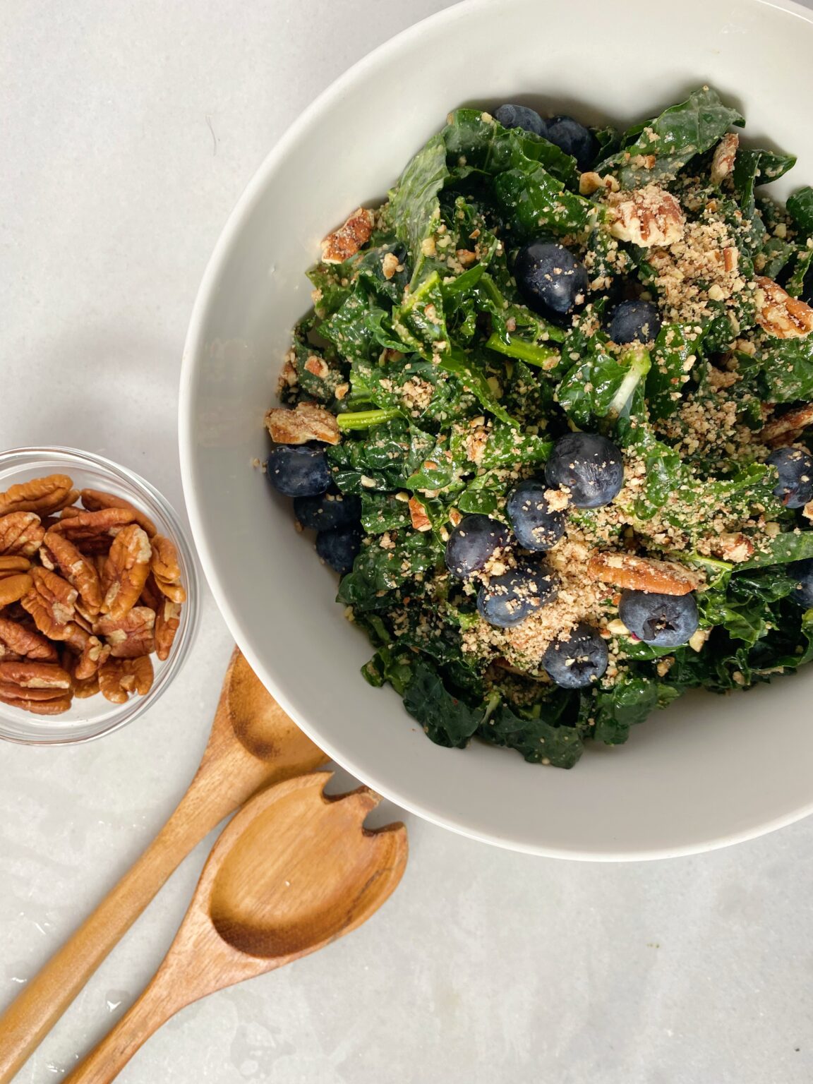 Shredded Kale Salad with Pecan "Cheese" Heinen's Grocery Store