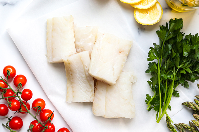 Baked Cod with Lemon and Herbs Ingredients