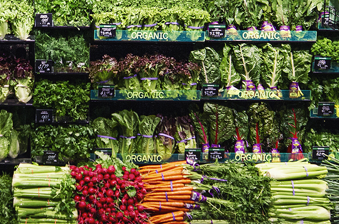 Organic Section of Heinen's Produce Department