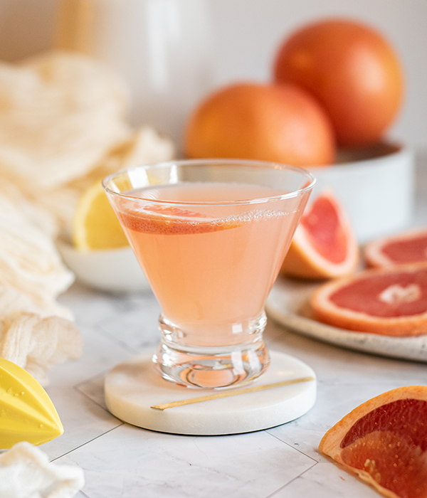 Pink Lady Grapefruit Cocktail