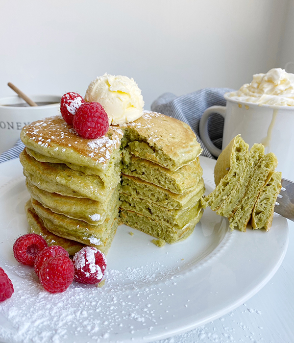 Matcha Green Tea Pancakes