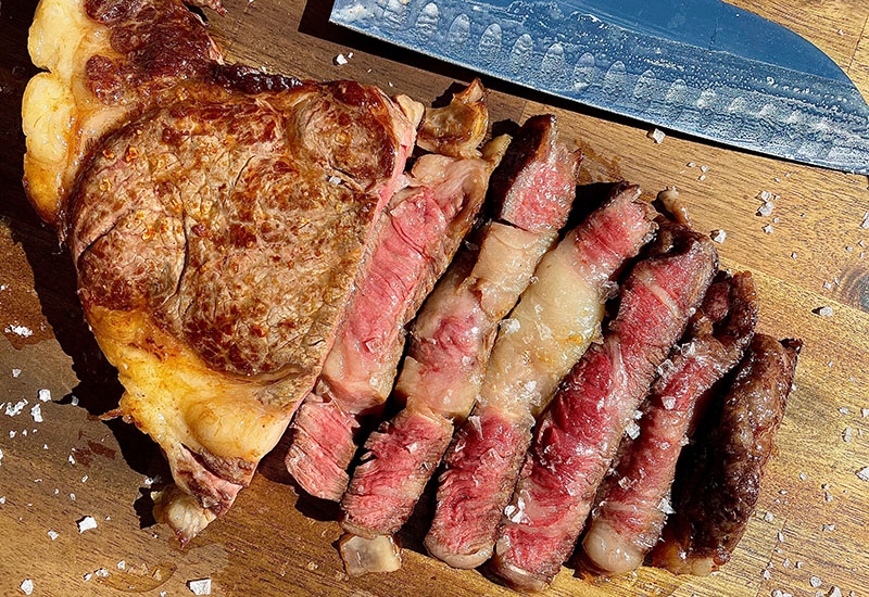 Simple Wagyu Steak Sliced