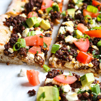 Goat Cheese Taco Pizza