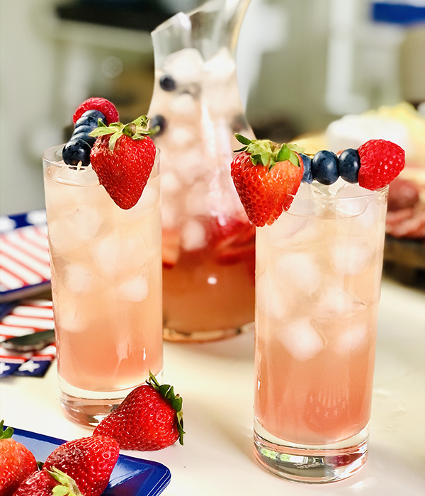 Red White and Blue Berry Sangria