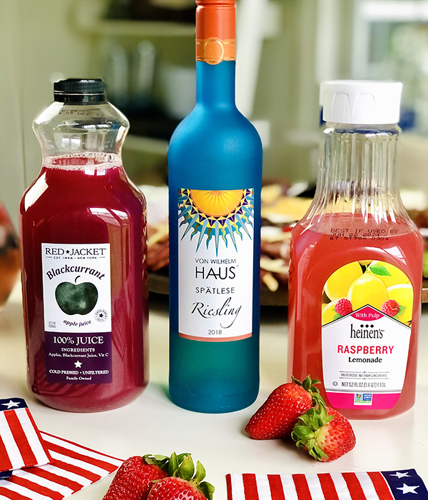Red White and Blue Berry Sangria Ingredients