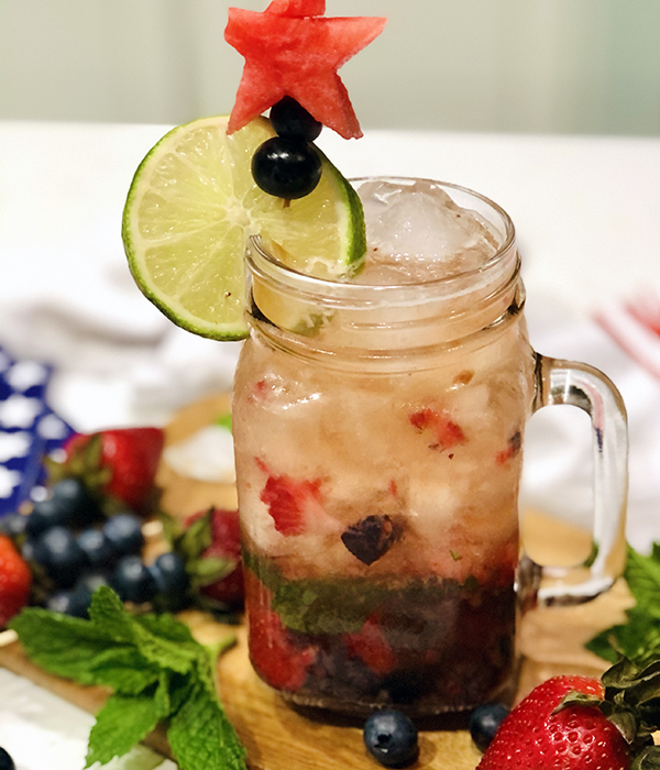 Red White & Blue Mule