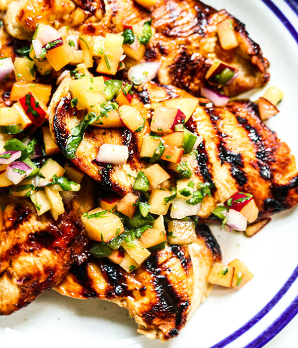 Grilled Chicken with Stone Fruit Salsa