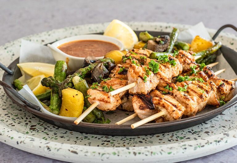 Grilled Salmon Skewers Heinen's Grocery Store