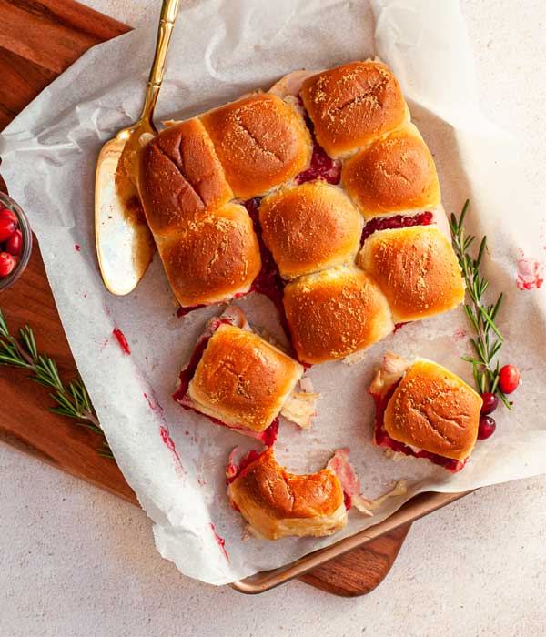 Baked Turkey and Cranberry Sliders