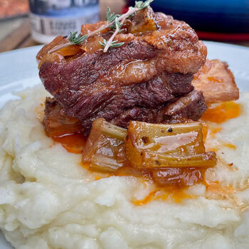 Beer Braised Short Ribs with Asiago Mash