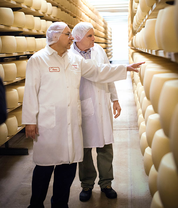 Inspecting BelGioioso Cheeses