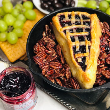 Sour Cherry Pie Baked Brie