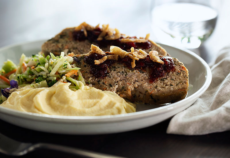 Turkey Meatloaf & Rutabaga Mash