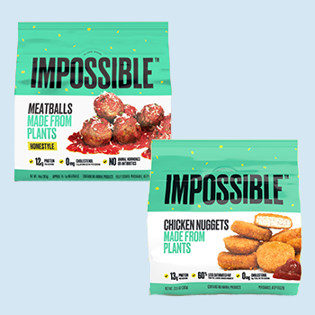 Impossible Foods Chicken Nuggets and Meatballs