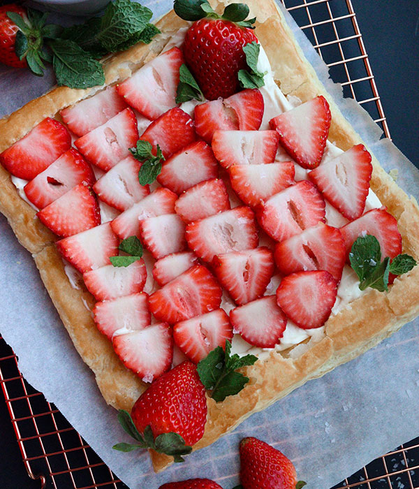 Strawberries & Cream Tart