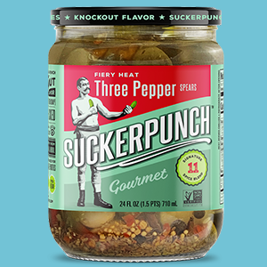 SuckerPunch Three Pepper Pickles