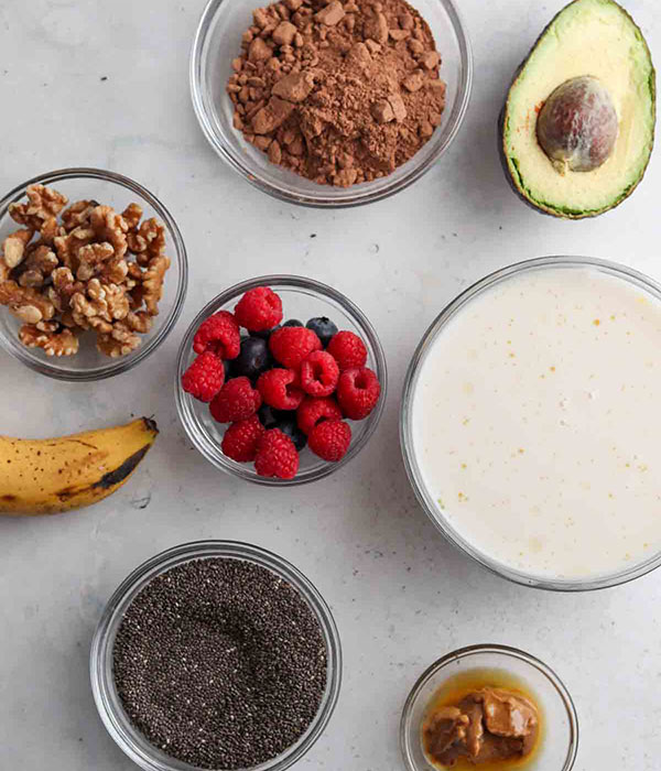Chocolate Chia Pudding Ingredients