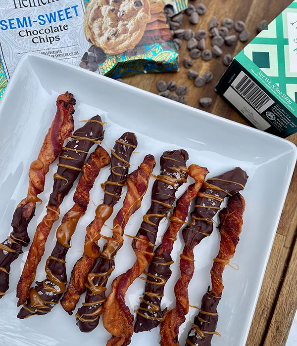 Chocolate Covered Bacon Twists