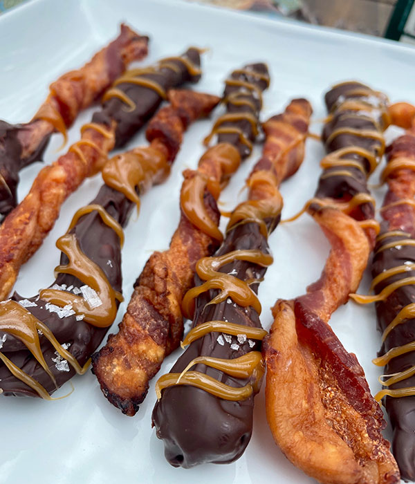 Chocolate Covered Bacon Twists