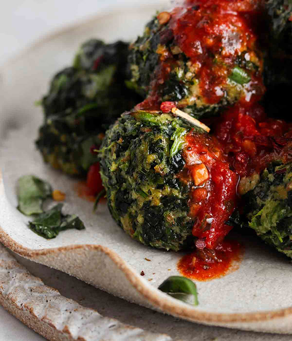 Meatless Spinach Meatball
