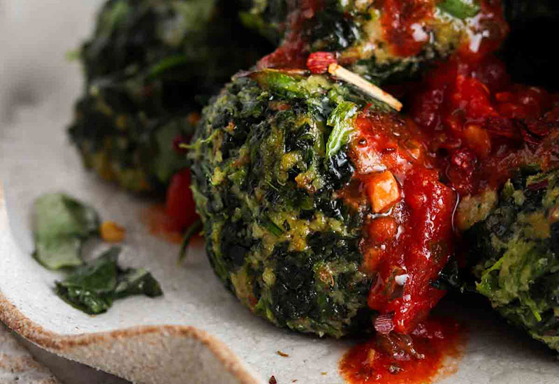 Meatless Spinach Meatball