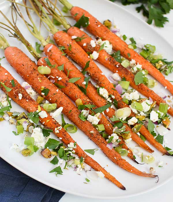 Roasted Carrots with Pistachios