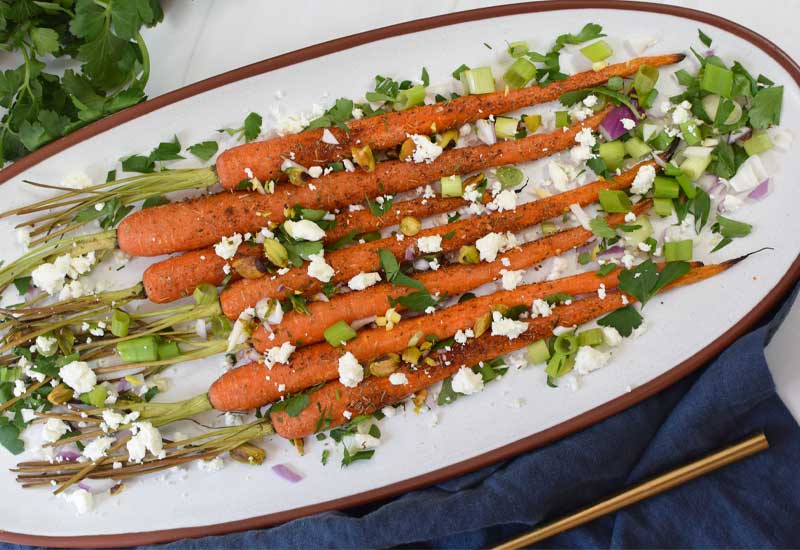 Roasted Carrots with Pistachios