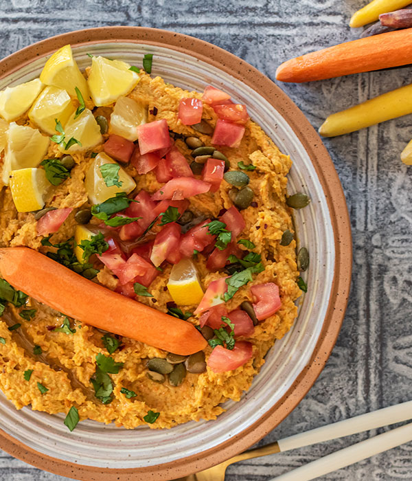 Spicy Roasted Carrot Dip