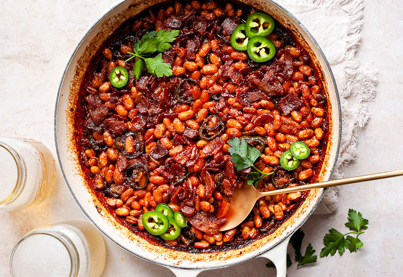 Spicy Bacon Baked Beans
