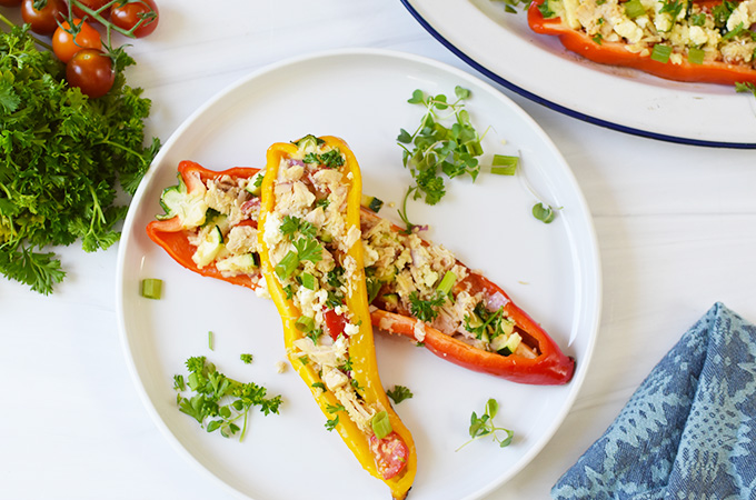 Couscous stuffed peppers