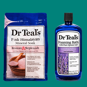 Dr. teals Mineral Soaks, Epsom Salts and Foaming Baths