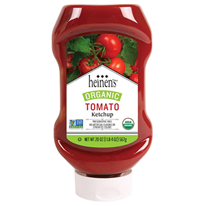 A Squeeze Container of Heinen's Organic Tomato Ketchup