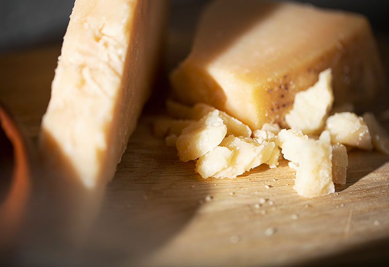 Parmigiano Reggiano Wheel Cracking Heinen's Grocery Store