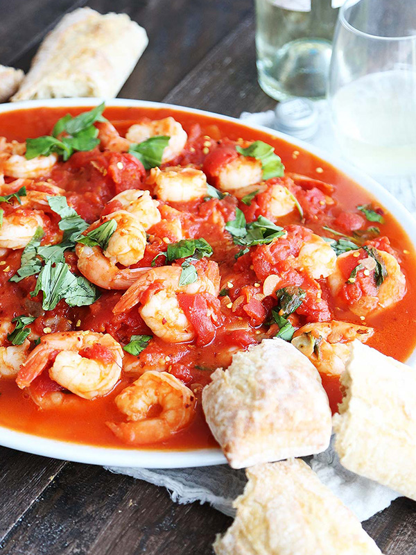 Shrimp with Garlic Tomato Sauce