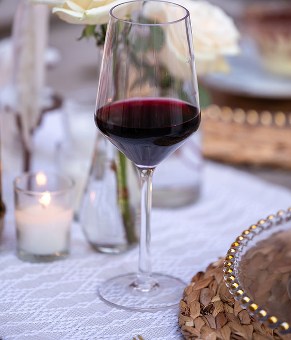 Italian Red Wine in Wine Glass