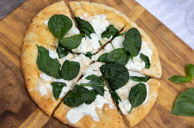 Homemade White Pizza