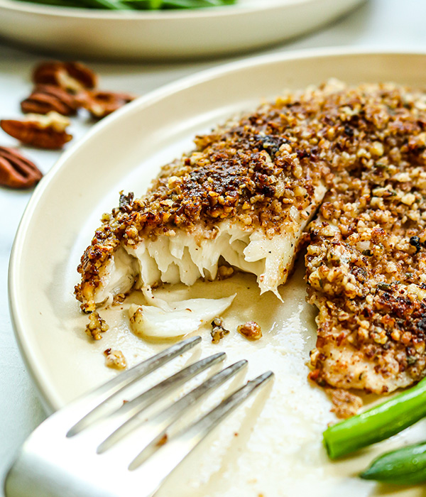 Sage and Pecan Crusted Tilapia