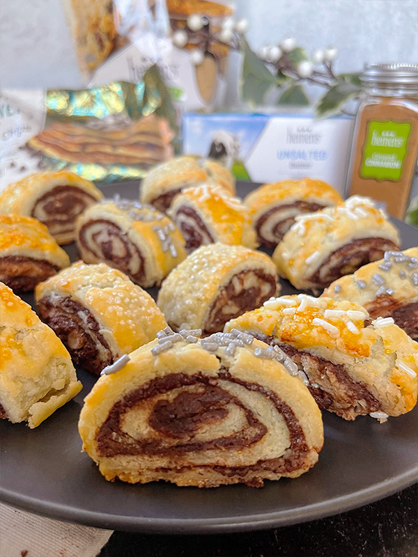 Chocolate Holiday Rugelach Cookies