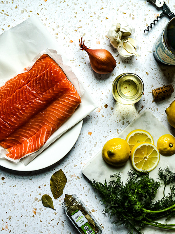 Slow Cooker Poached Salmon 