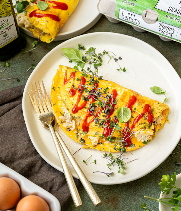 Crab and Herb Omelet
